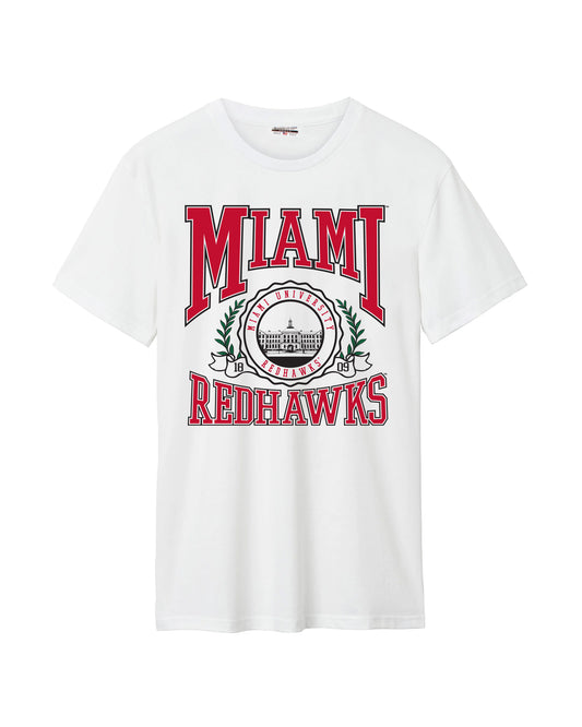 Miami Redhawks Seal Vines Cotton Tee