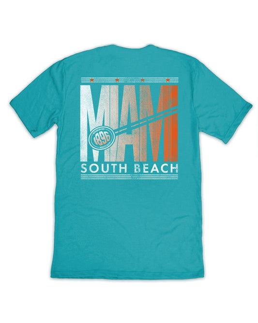 Miami South Beach Front/Back Tee