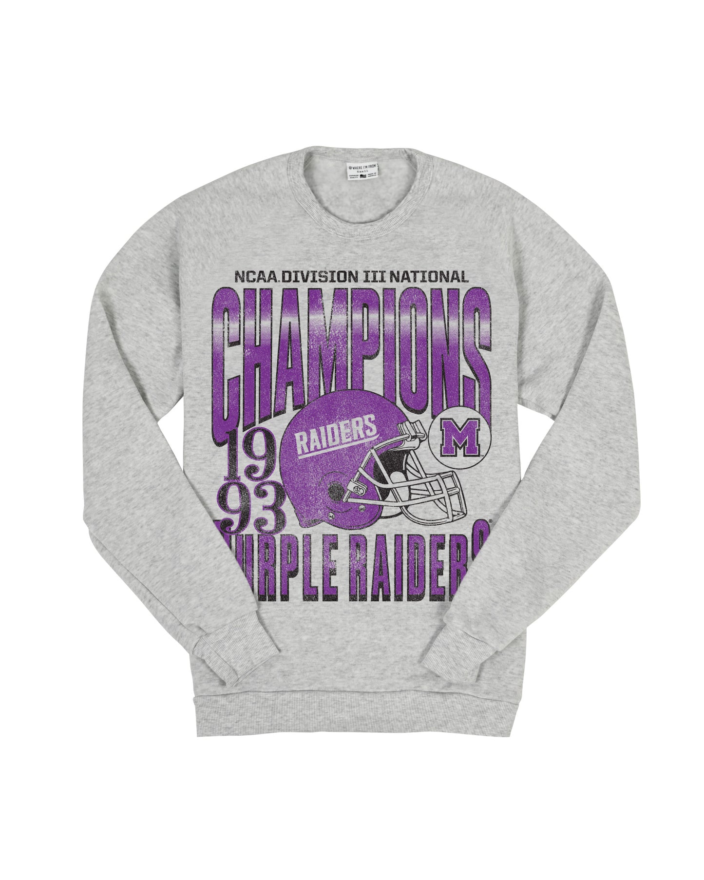 Mount Union Raiders 1993 Champions Crew Sweatshirt