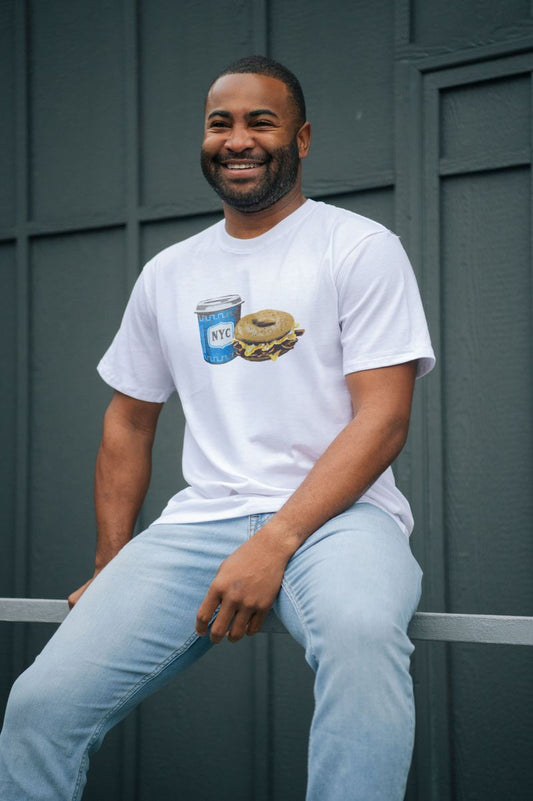 New York Coffee & Bagel Cotton Tee