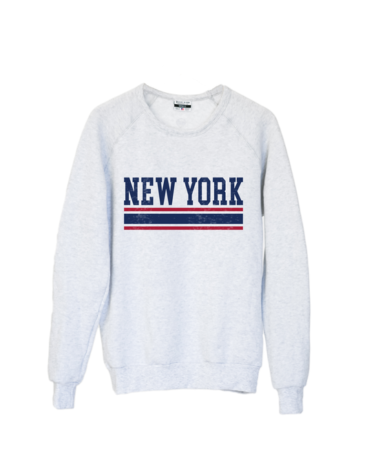 New York Lines Crew Sweatshirt