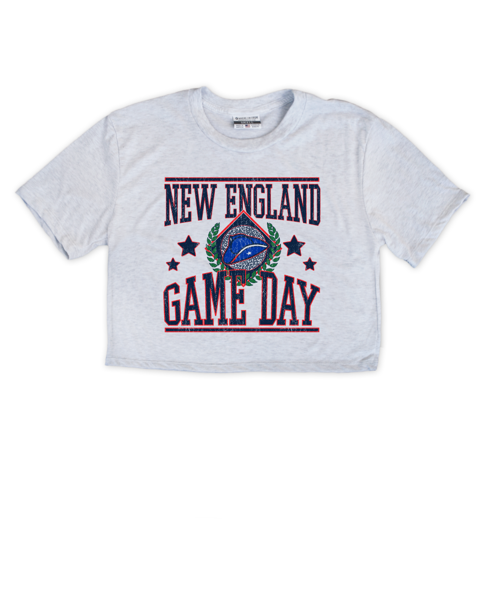 New England Game Day Cropped Tee