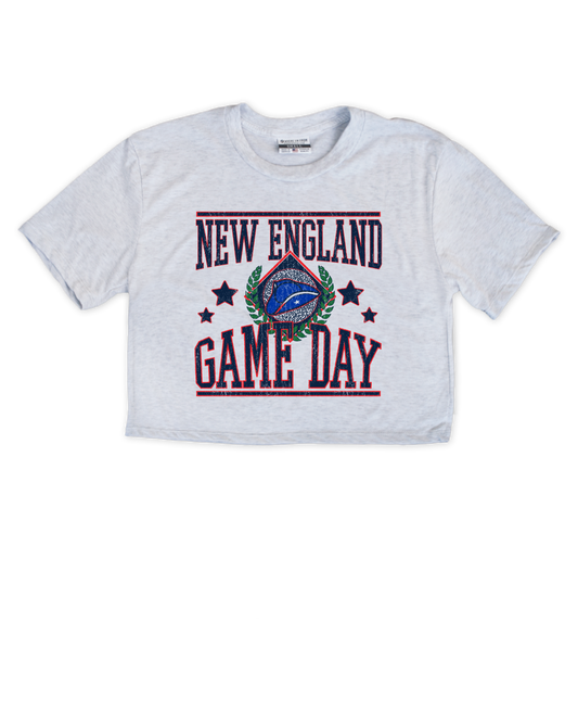 New England Game Day Cropped Tee