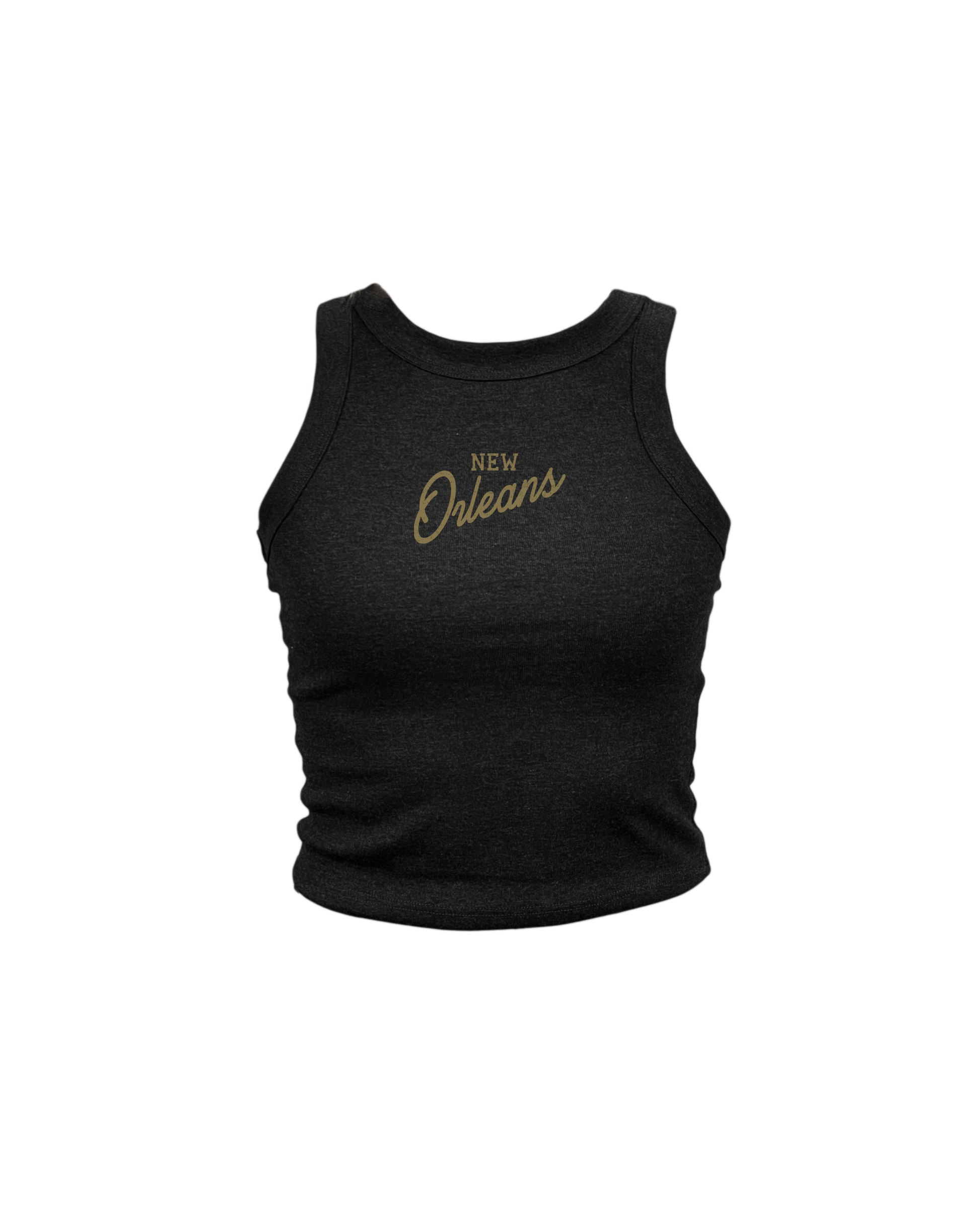 New Orleans Script High Neck Tank