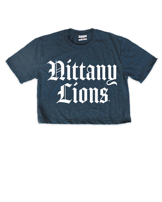 Nittany Lions Olde English Cropped Tee