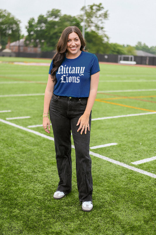 Nittany Lions Olde English Cropped Tee