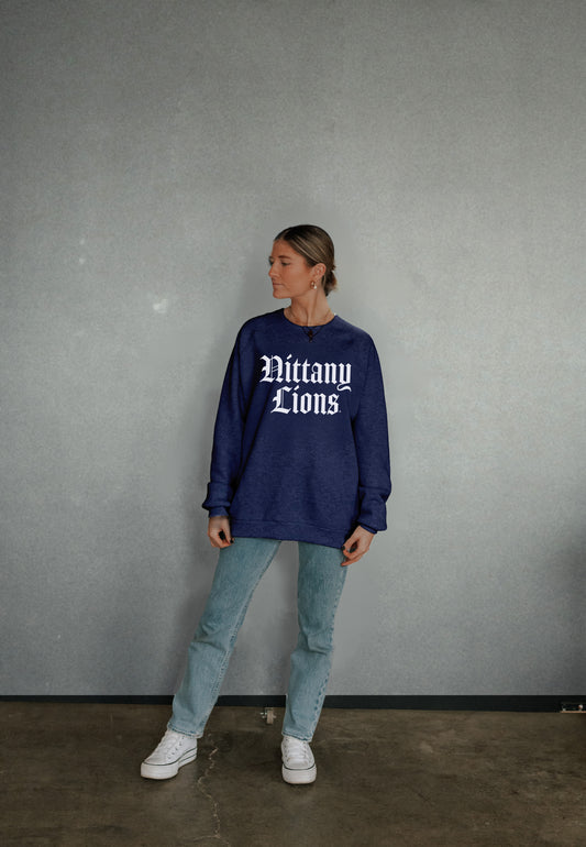 Nittany Lions Olde English Crew Sweatshirt