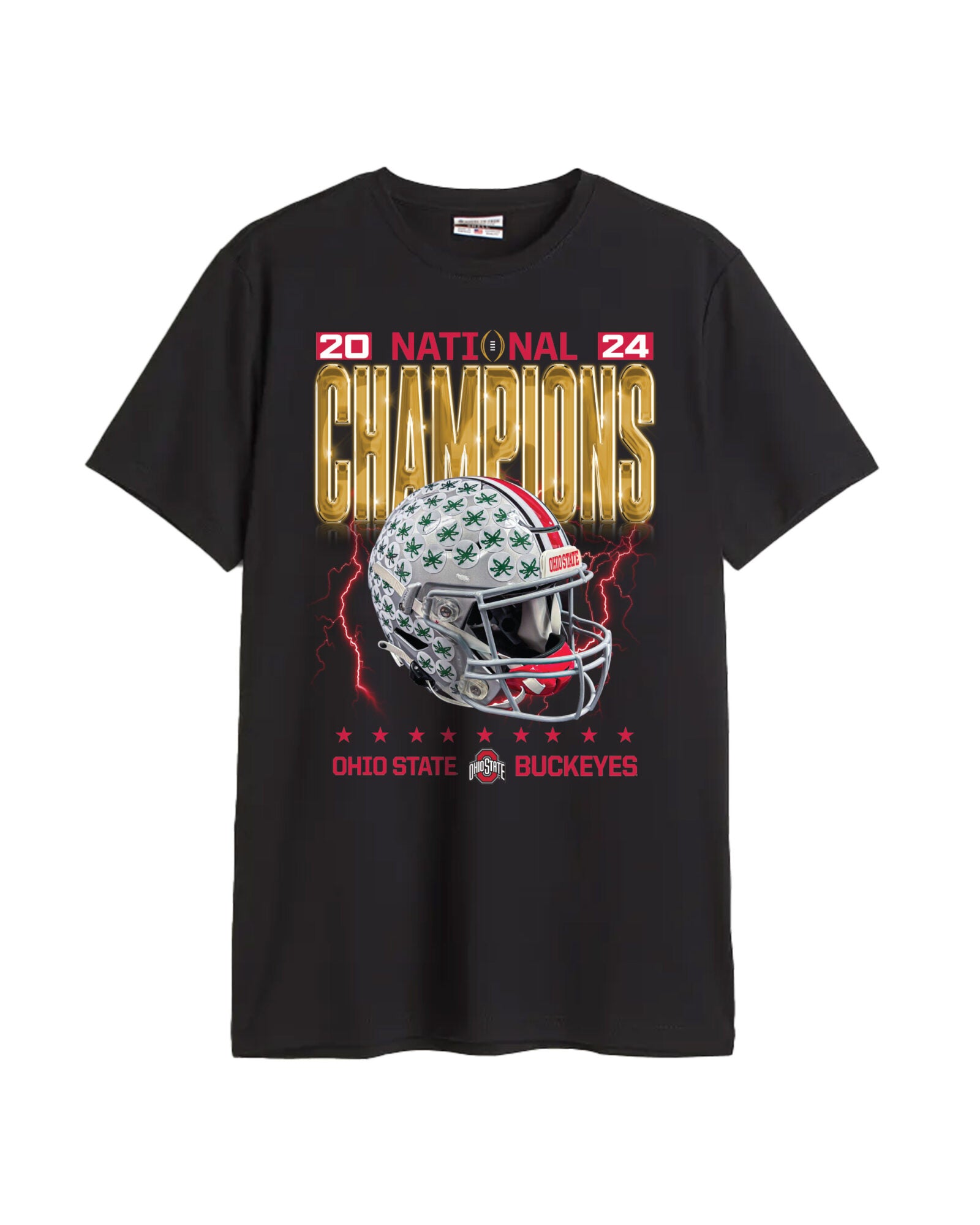 Ohio State Buckeyes College Football Playoff 2024 National Champions Cotton Tee