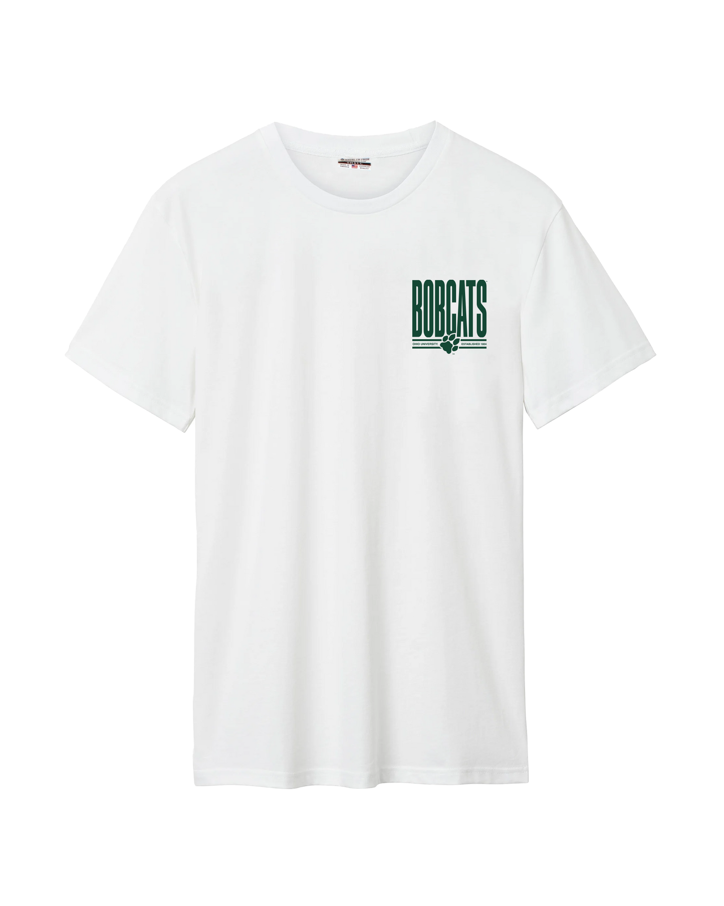 OU Lockup Bobcat Pennant Front/Back Cotton Tee