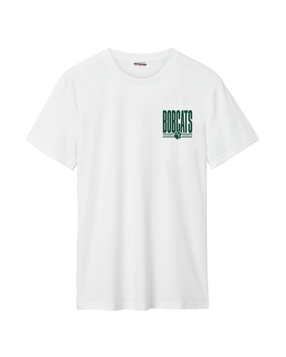 OU Lockup Bobcat Pennant Front/Back Cotton Tee