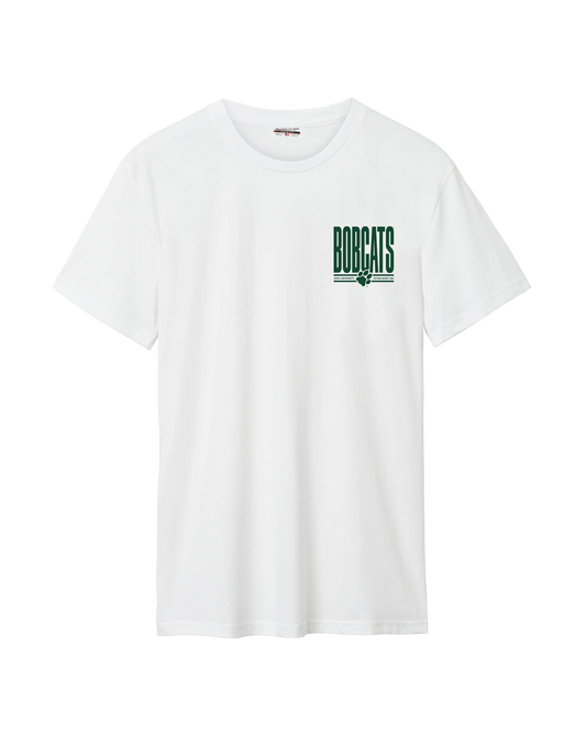 OU Lockup Bobcat Pennant Front/Back Cotton Tee