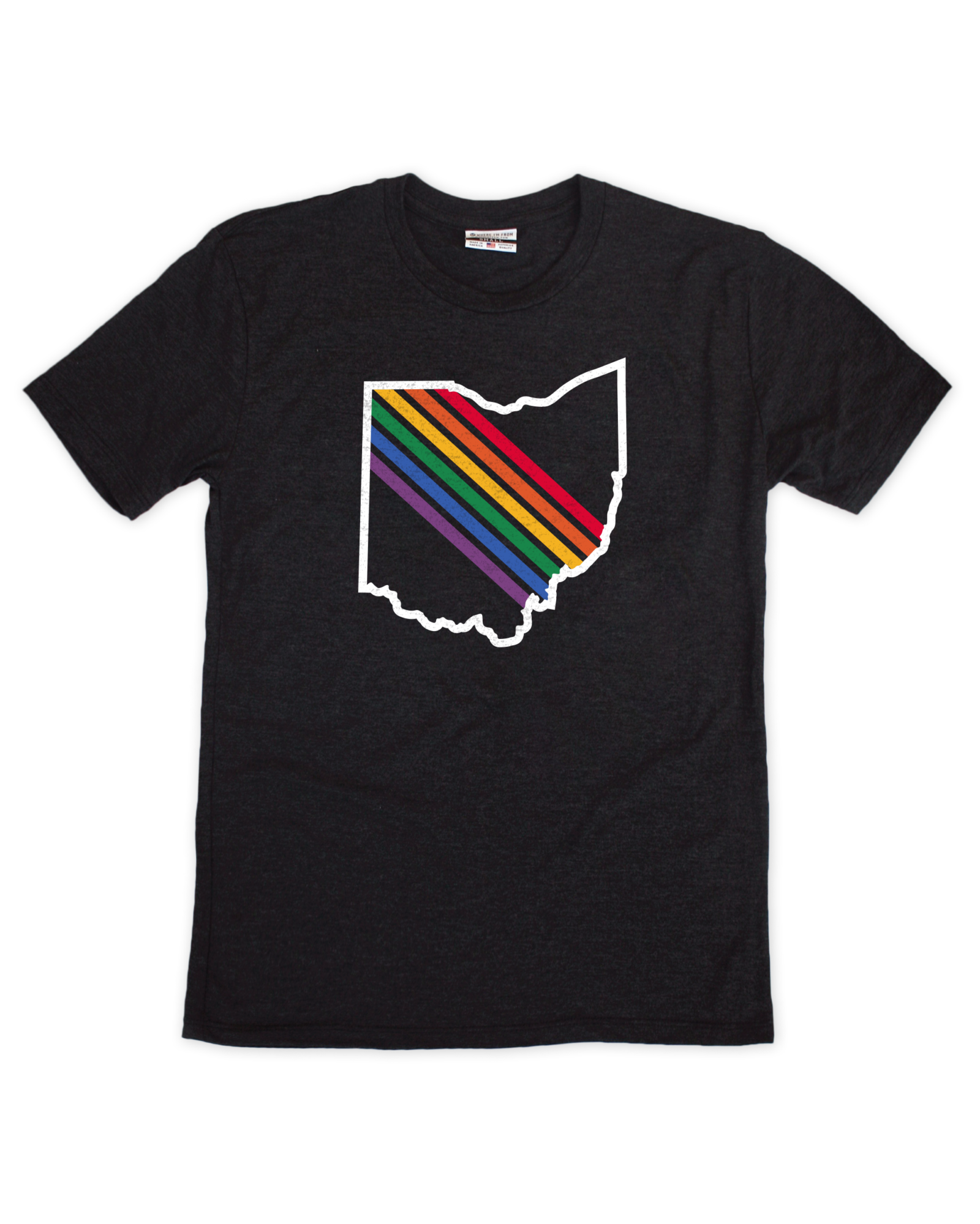 Ohio Rainbow Stripes Tee