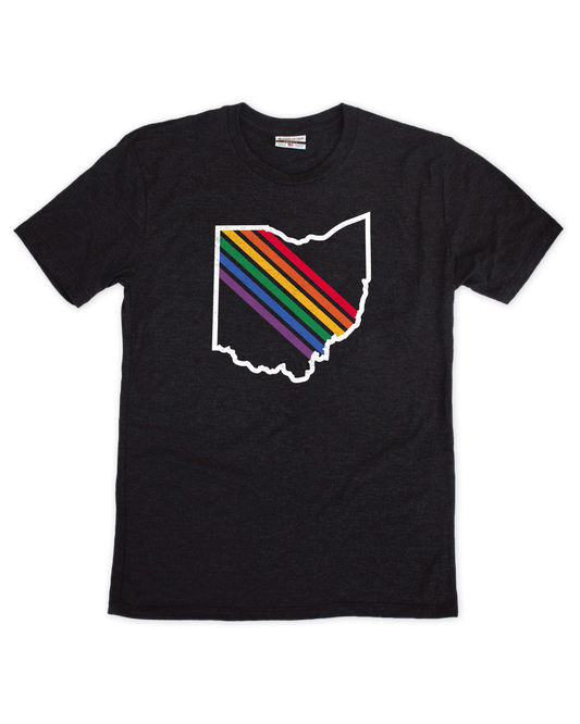 Ohio Rainbow Stripes Tee