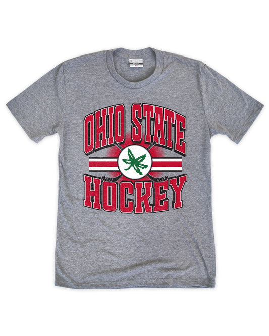 Ohio State Hockey Buckeye Leaf Tee