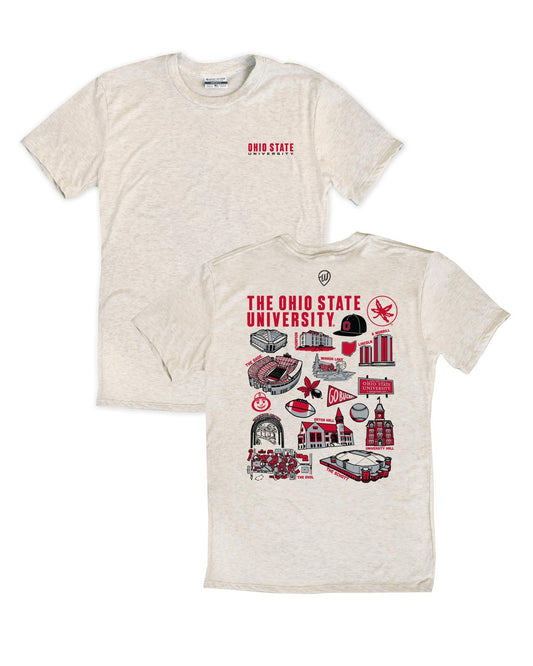 Ohio State University Icons Tee