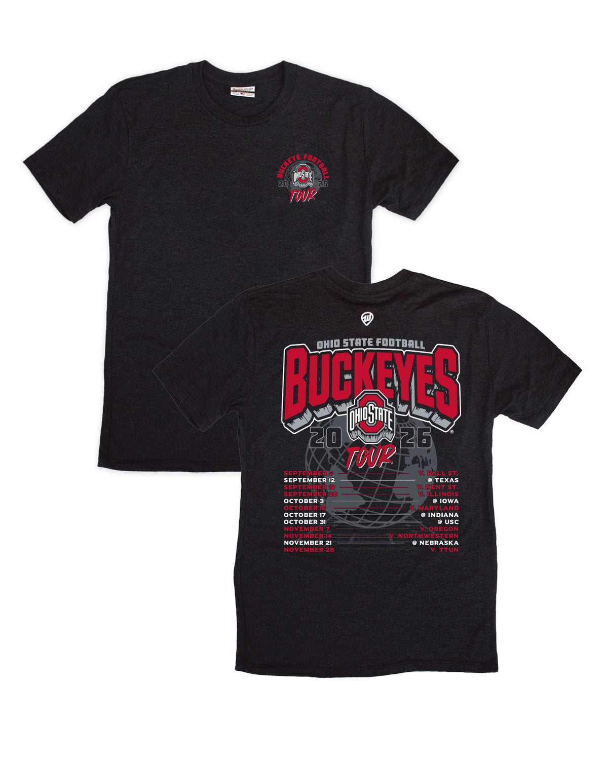 Ohio State 2026 Football Schedule Tee