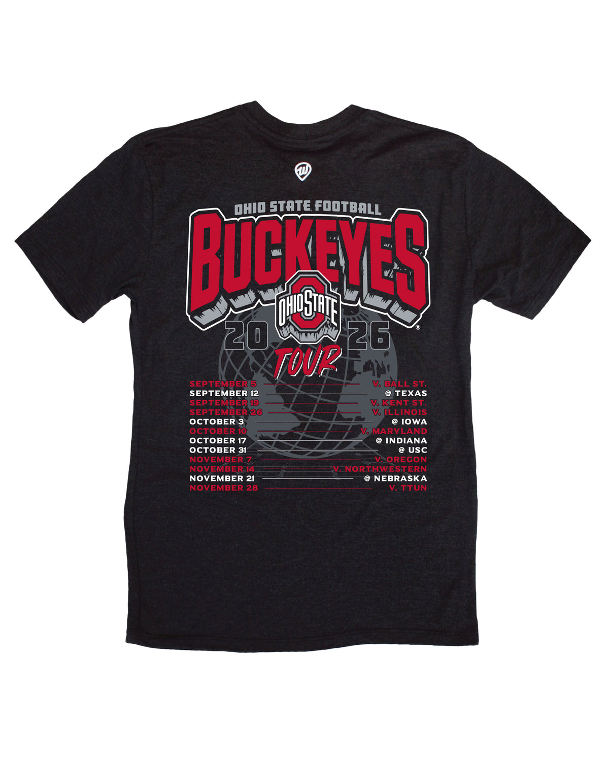 Ohio State 2026 Football Schedule Tee