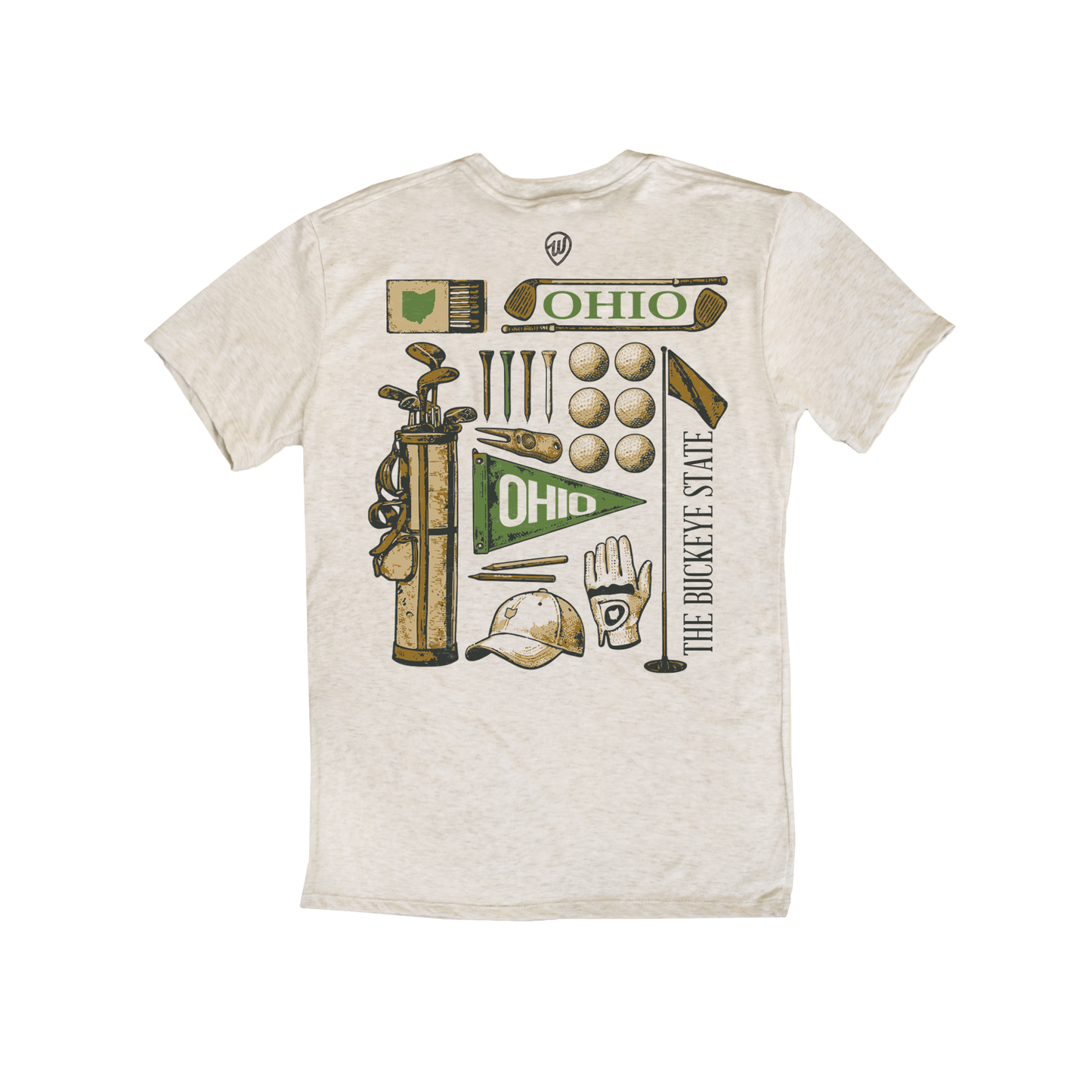 Ohio Vintage Golf Icons Tee