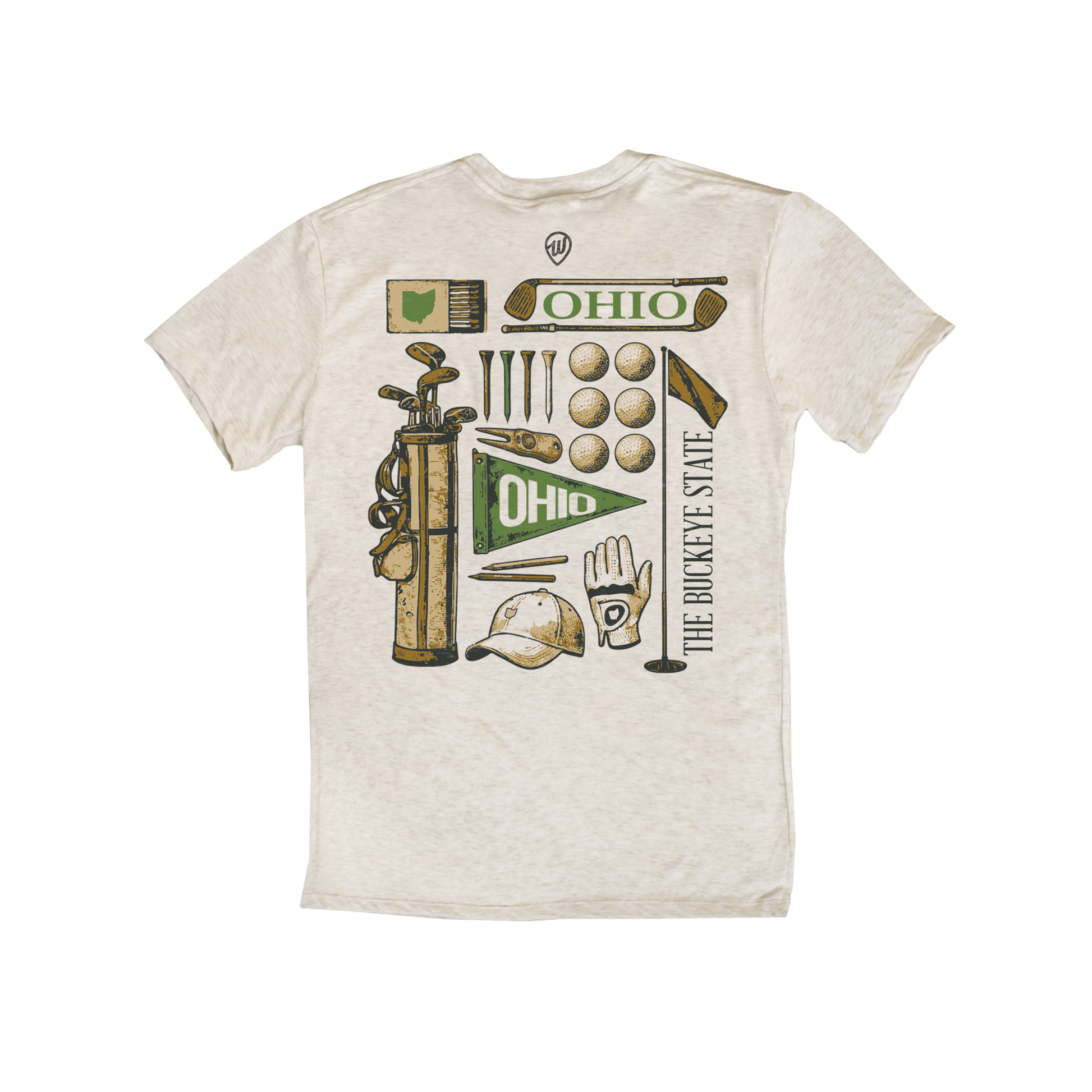 Ohio Vintage Golf Icons Tee