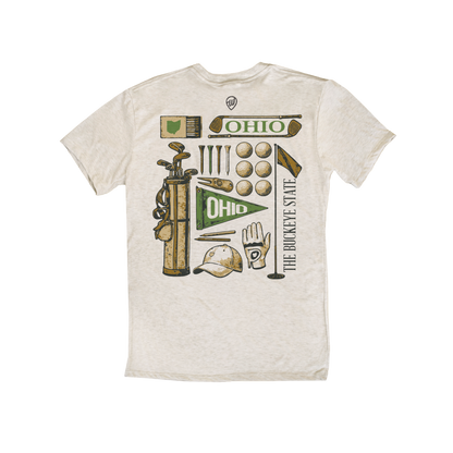 Ohio Vintage Golf Icons Tee