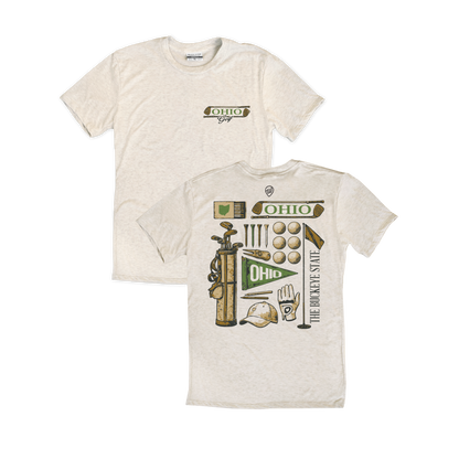 Ohio Vintage Golf Icons Tee