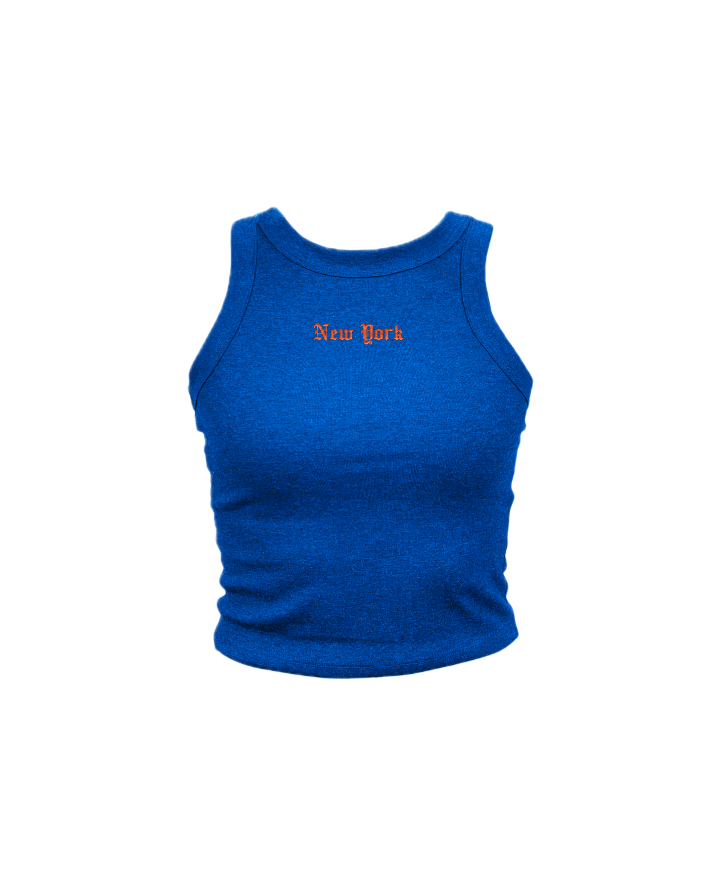 Olde New York Embroidered High Neck Tank Top