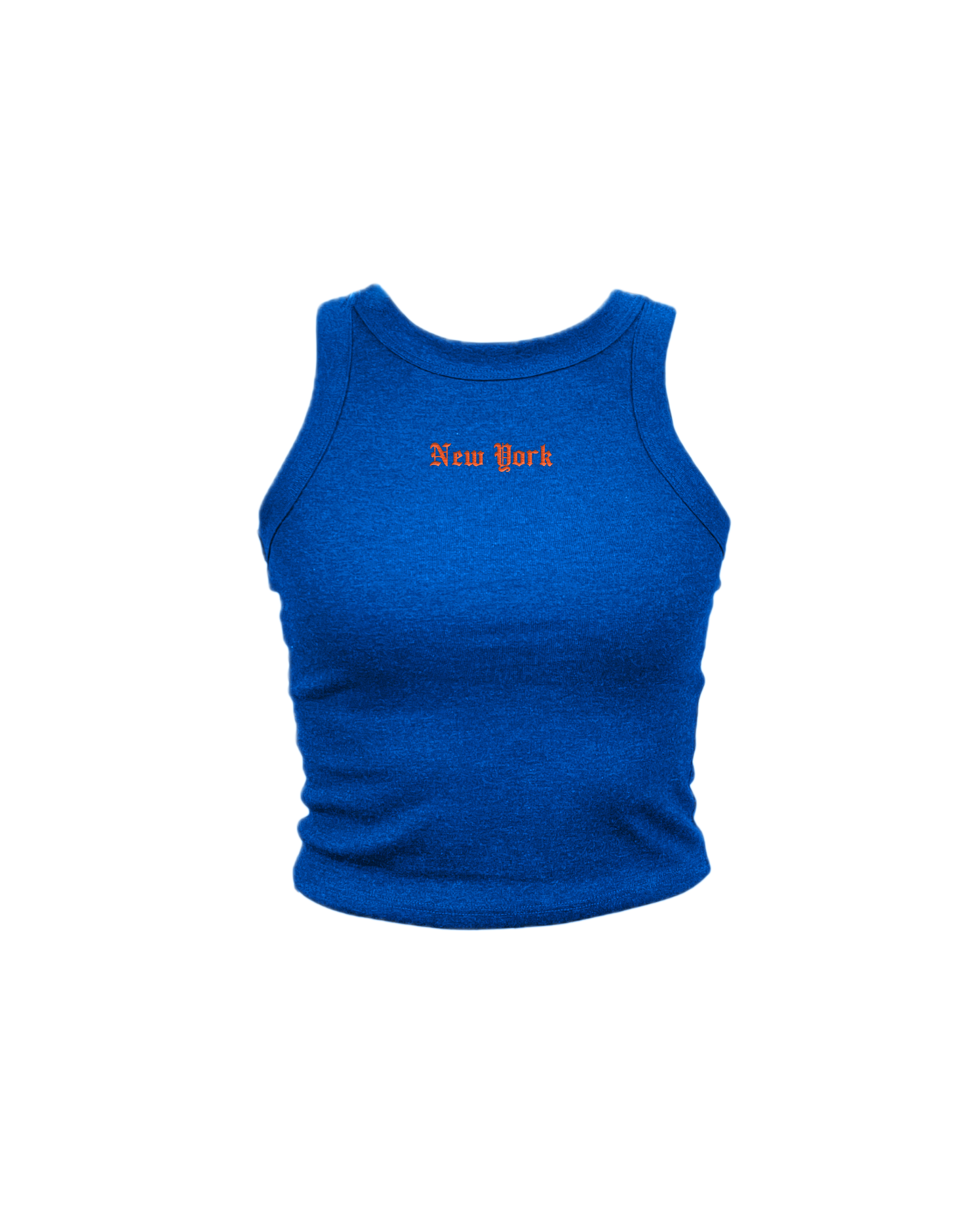 Olde New York Embroidered High Neck Tank Top