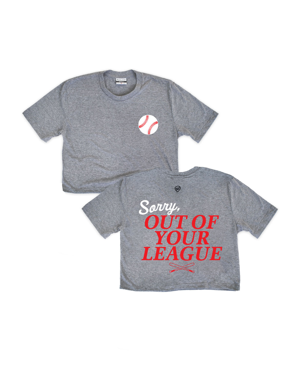Out of Your League Cropped Tee