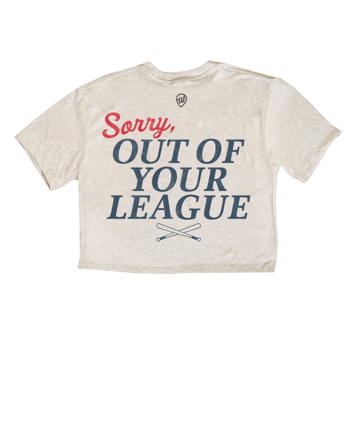 Out of Your League Cropped Tee