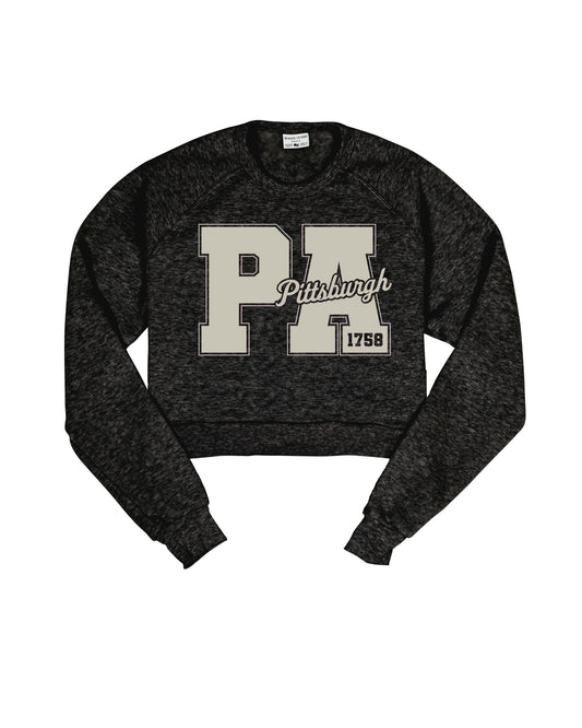 Pittsburgh PA Cropped Crew Sweatshirt