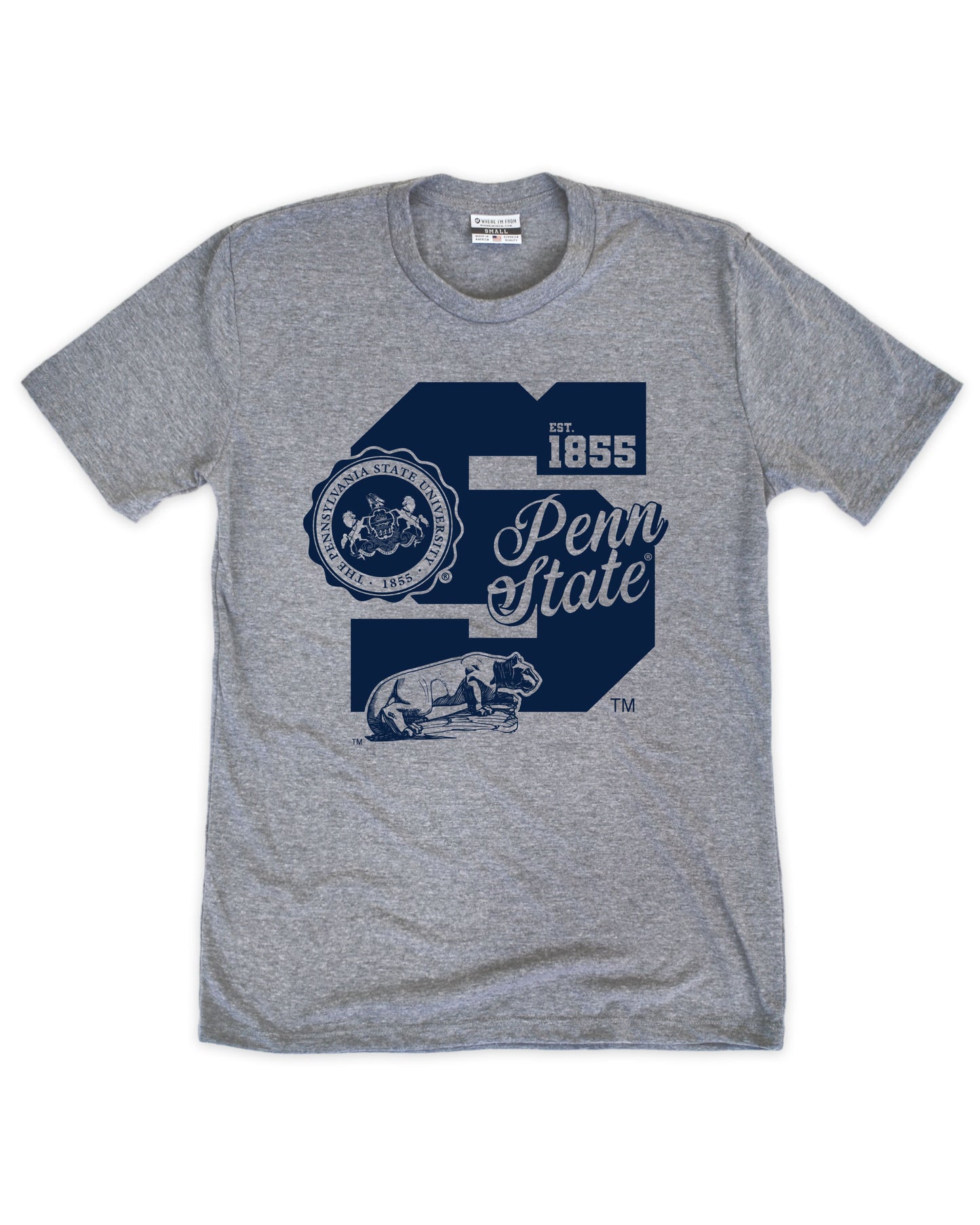 PSU Block S Crest Tee