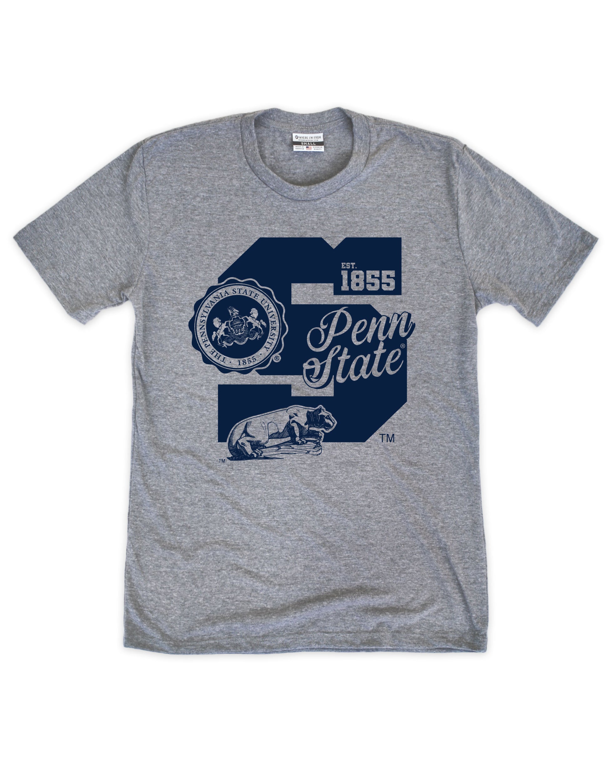 PSU Block S Crest Tee