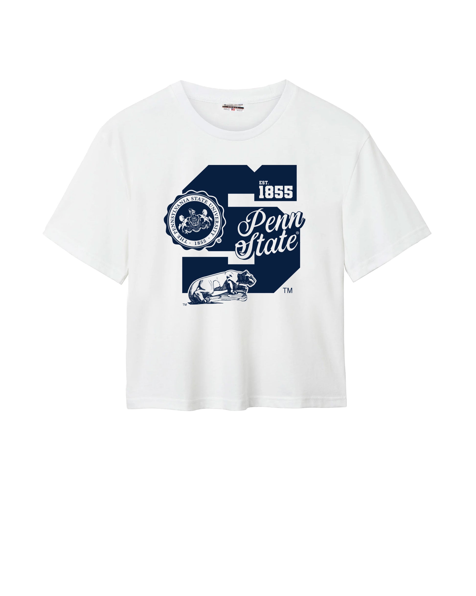 PSU Block S Crest Cotton Easy Tee