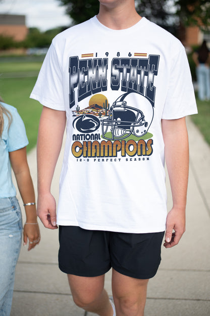 Penn State 1986 National Champions Cotton Tee