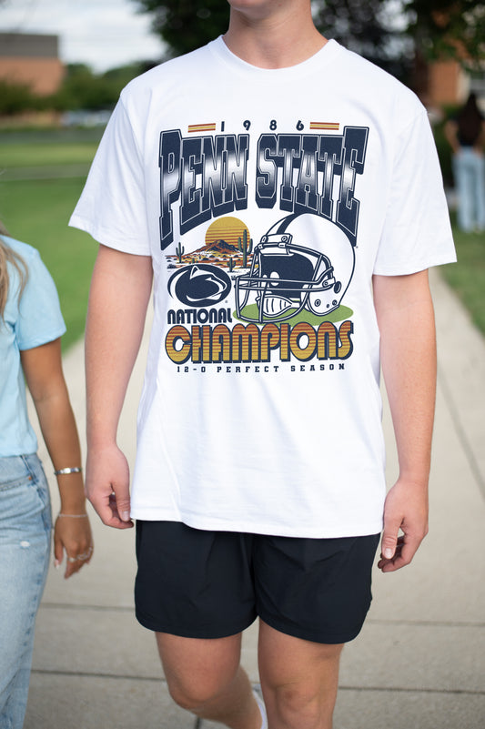 Penn State 1986 National Champions Cotton Tee