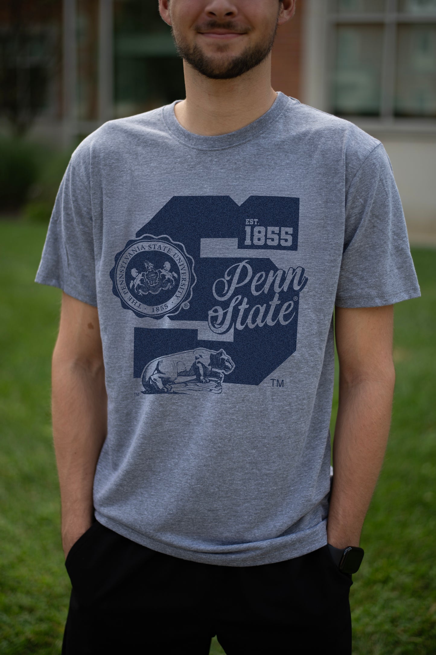 PSU Block S Crest Tee