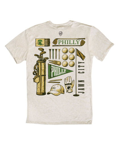 Philly Golf Collage F/B Tee