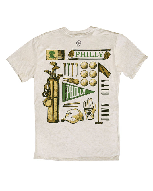 Philly Golf Collage F/B Tee