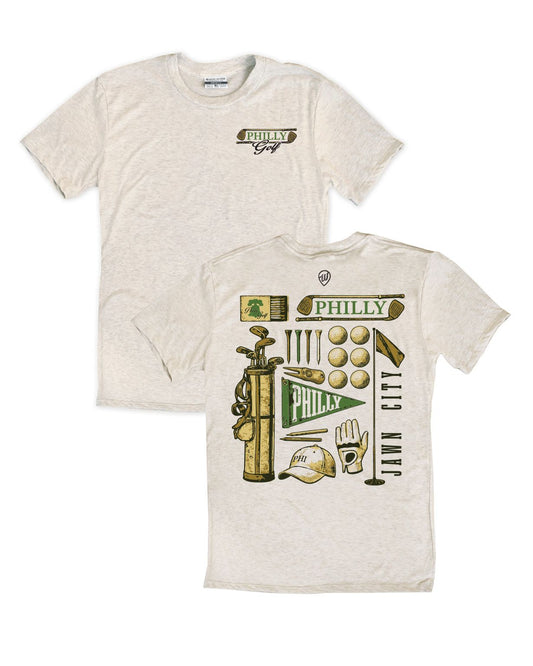Philly Golf Collage F/B Tee