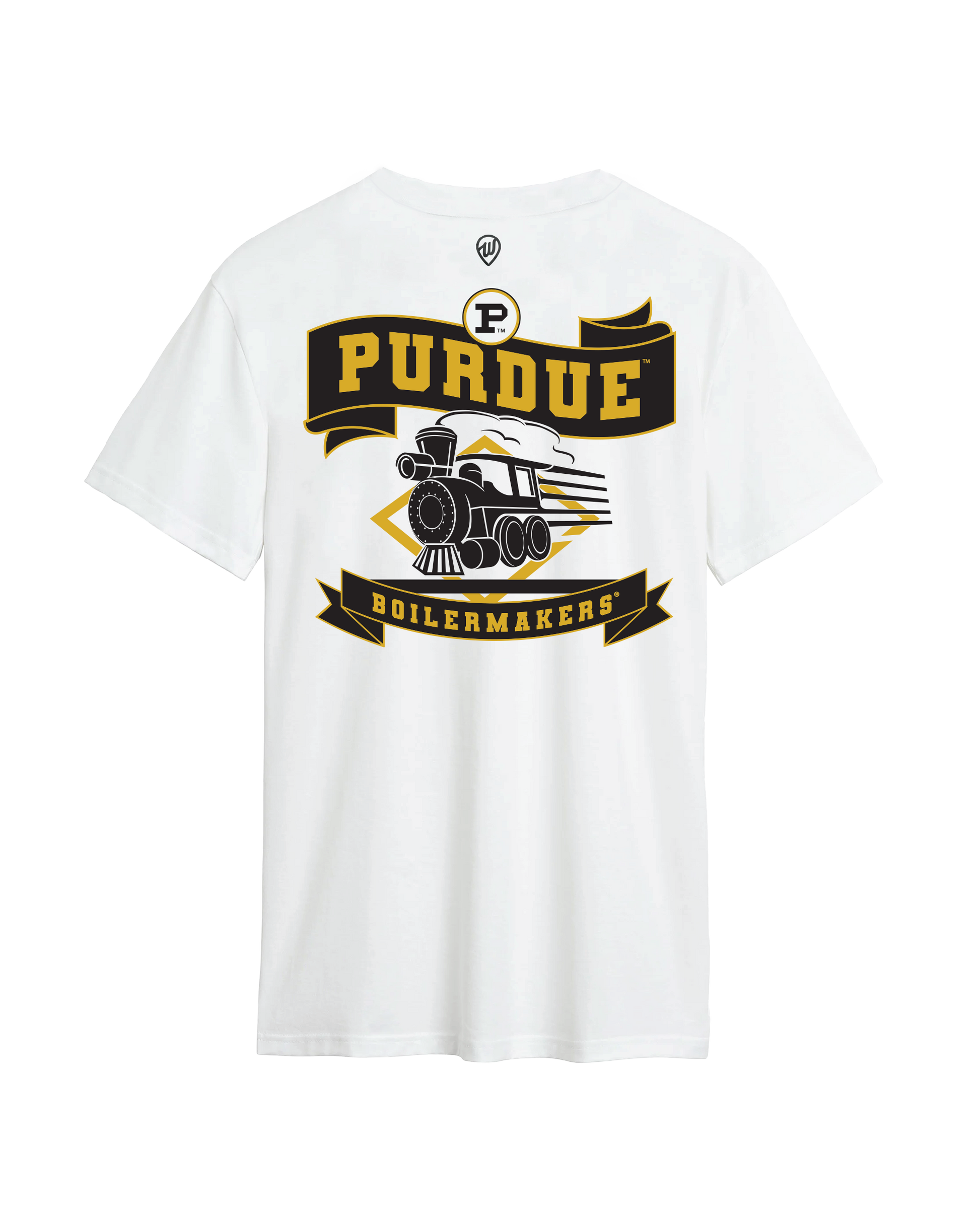 Purdue Boilermakers Train F/B Cotton Tee