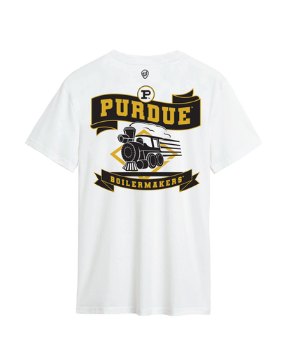 Purdue Boilermakers Train F/B Cotton Tee