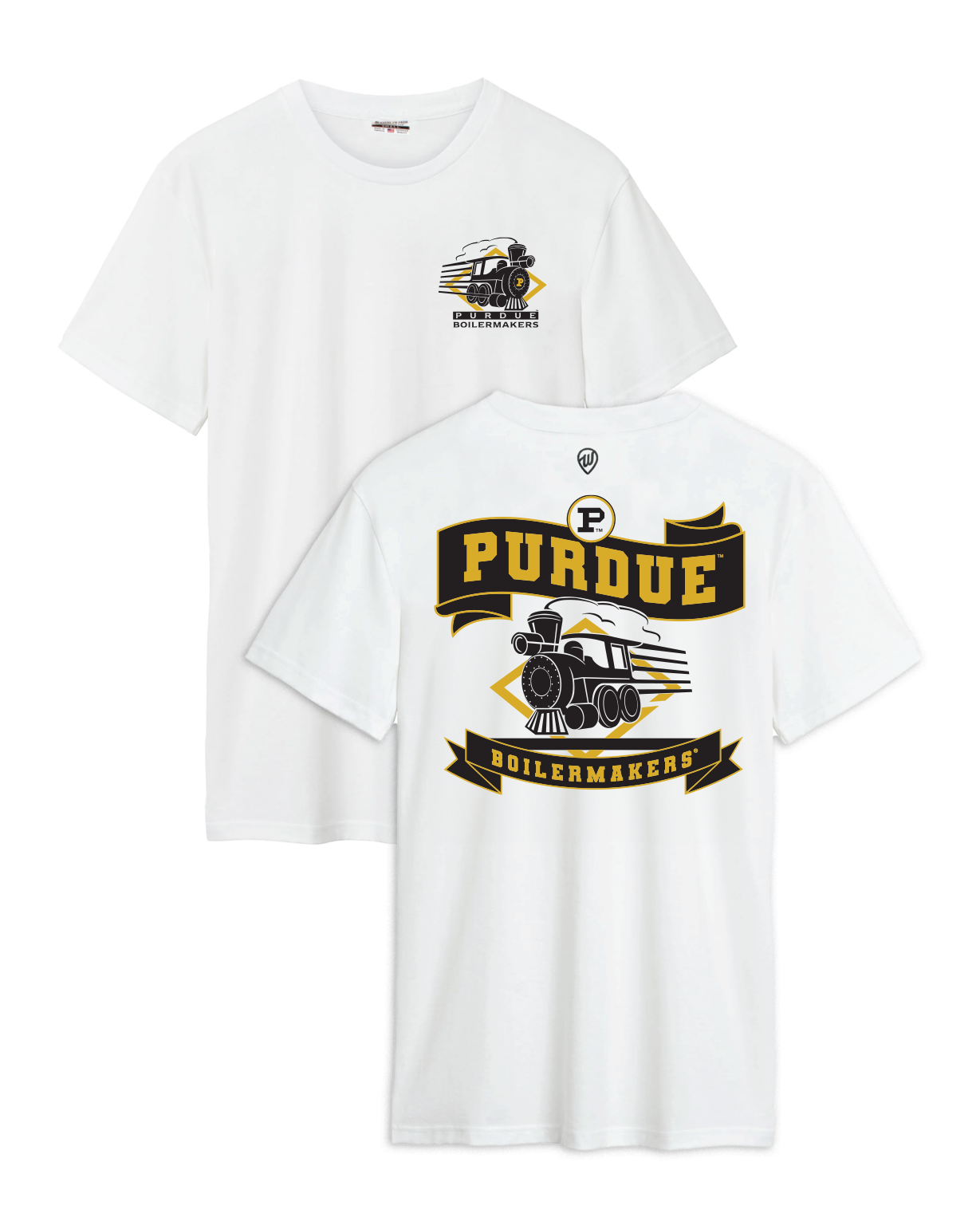 Purdue Boilermakers Train F/B Cotton Tee