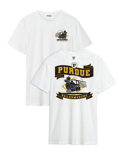Purdue Boilermakers Train F/B Cotton Tee