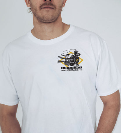 Purdue Boilermakers Train F/B Cotton Tee