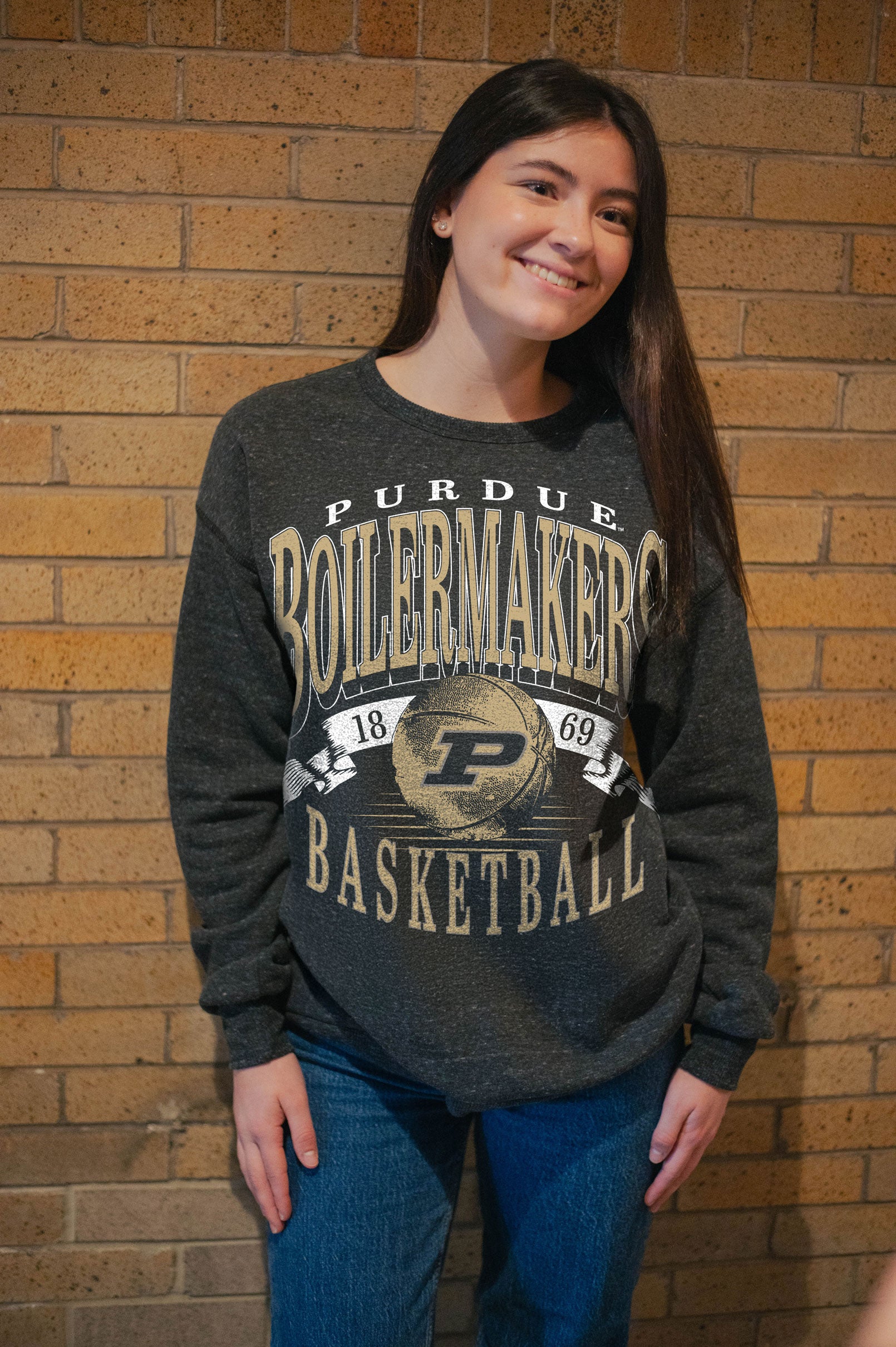 Purdue Boilermakers Basketball Crew Sweatshirt