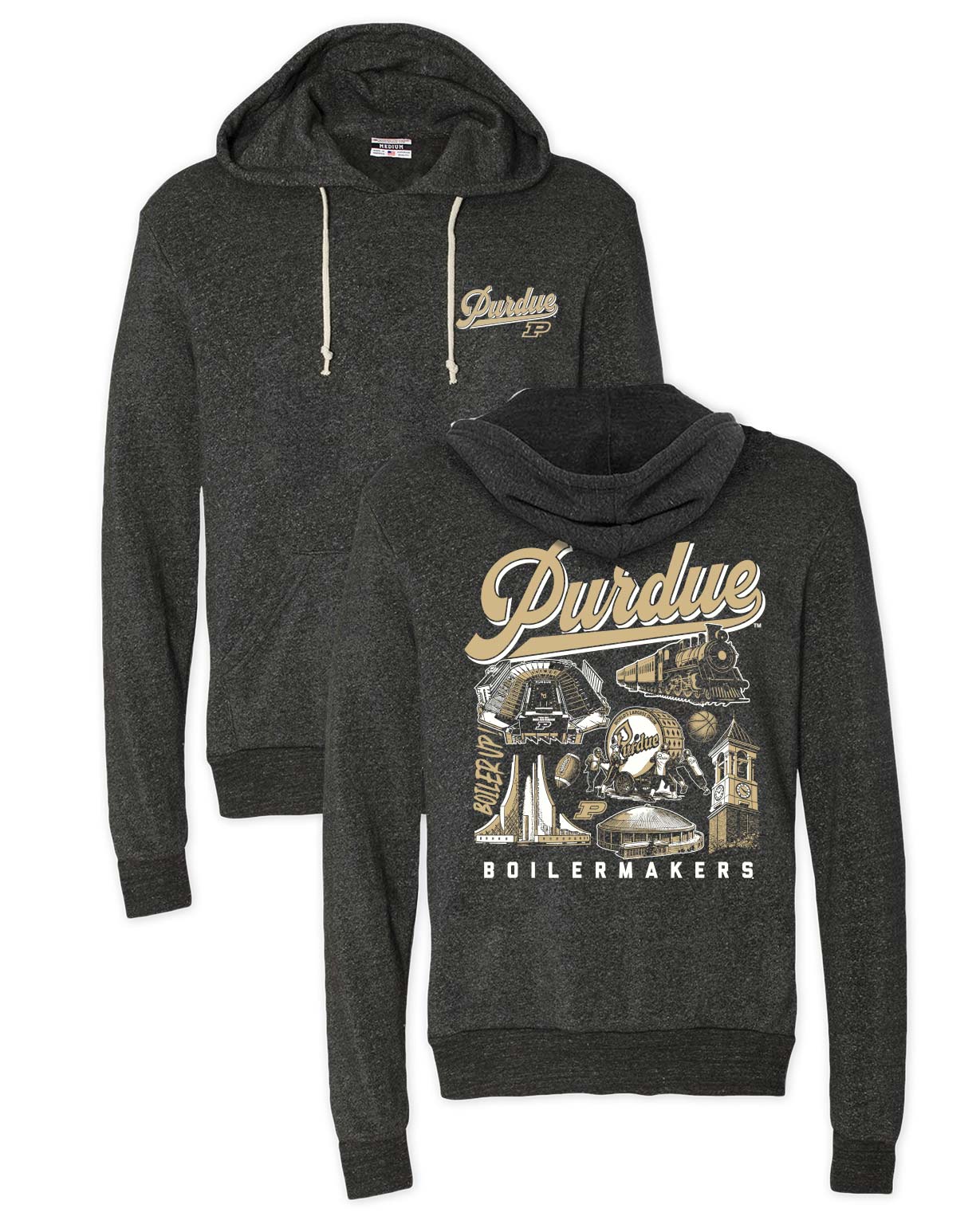 Purdue Icons F/B Hoodie