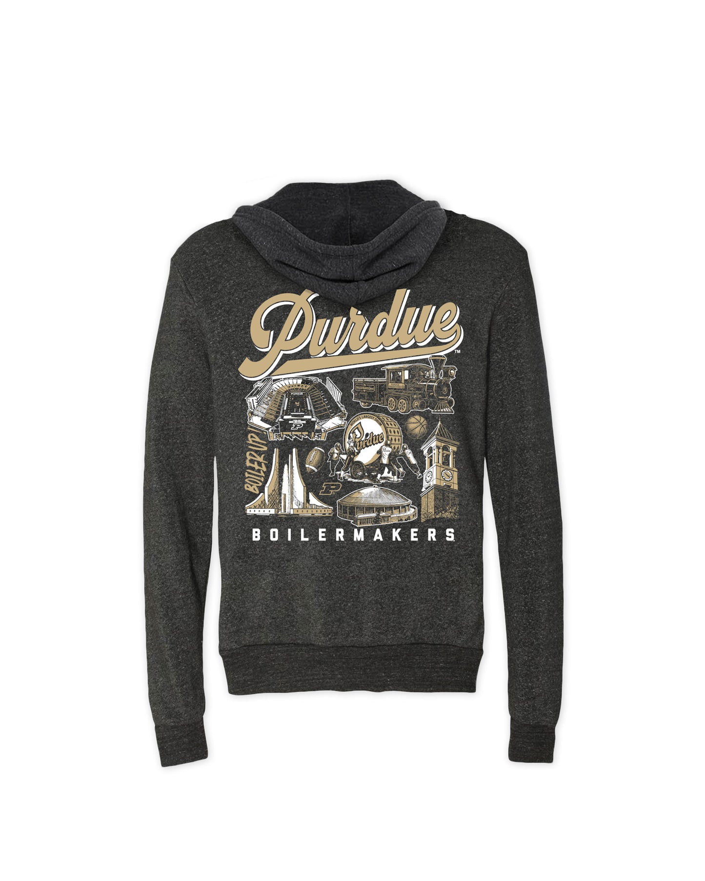 Purdue Icons F/B Hoodie