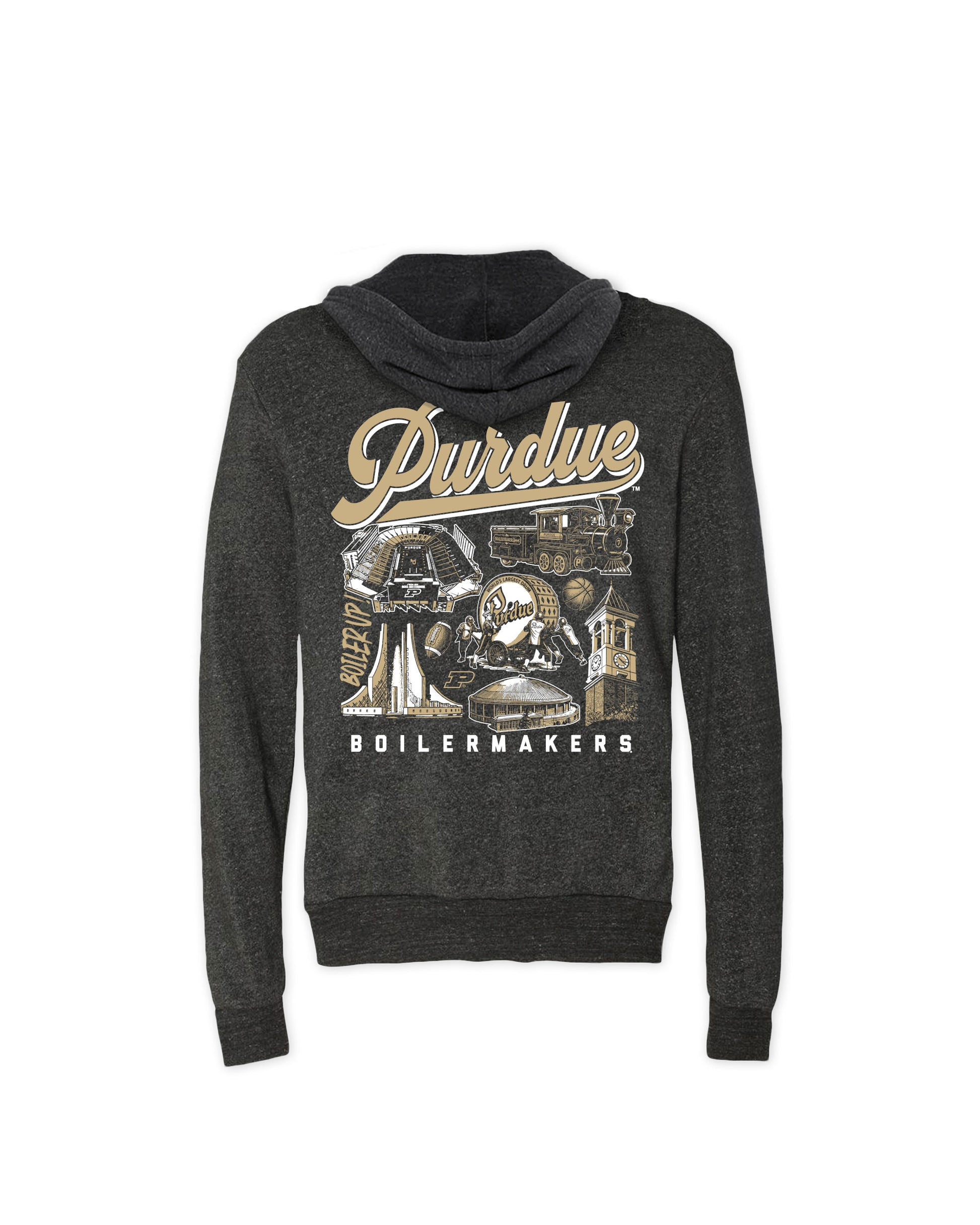 Purdue Icons F/B Hoodie