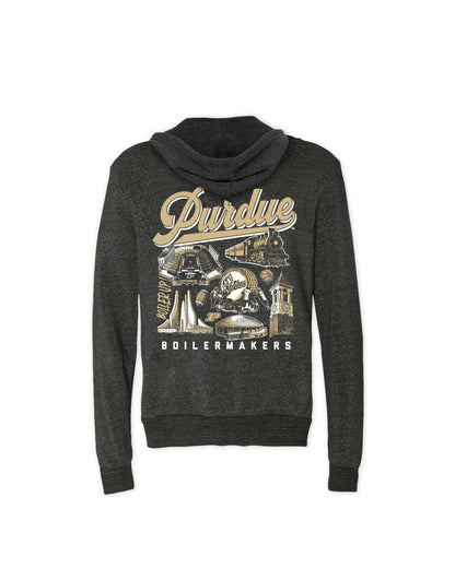 Purdue Icons F/B Hoodie