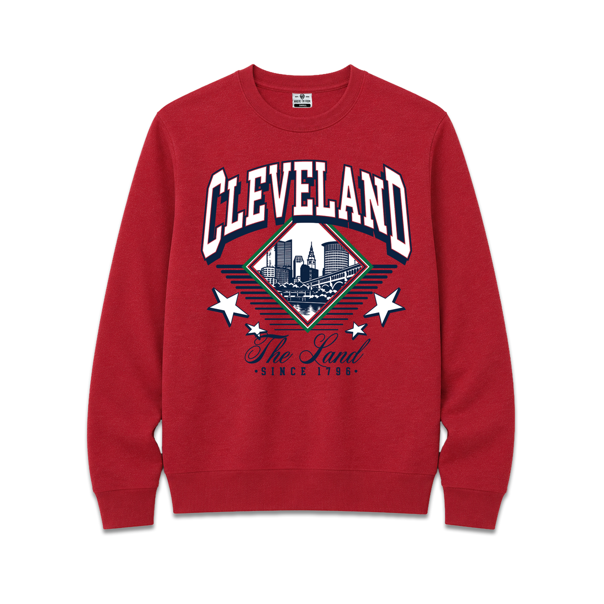Cleveland Diamond Skyline Crew Sweatshirt
